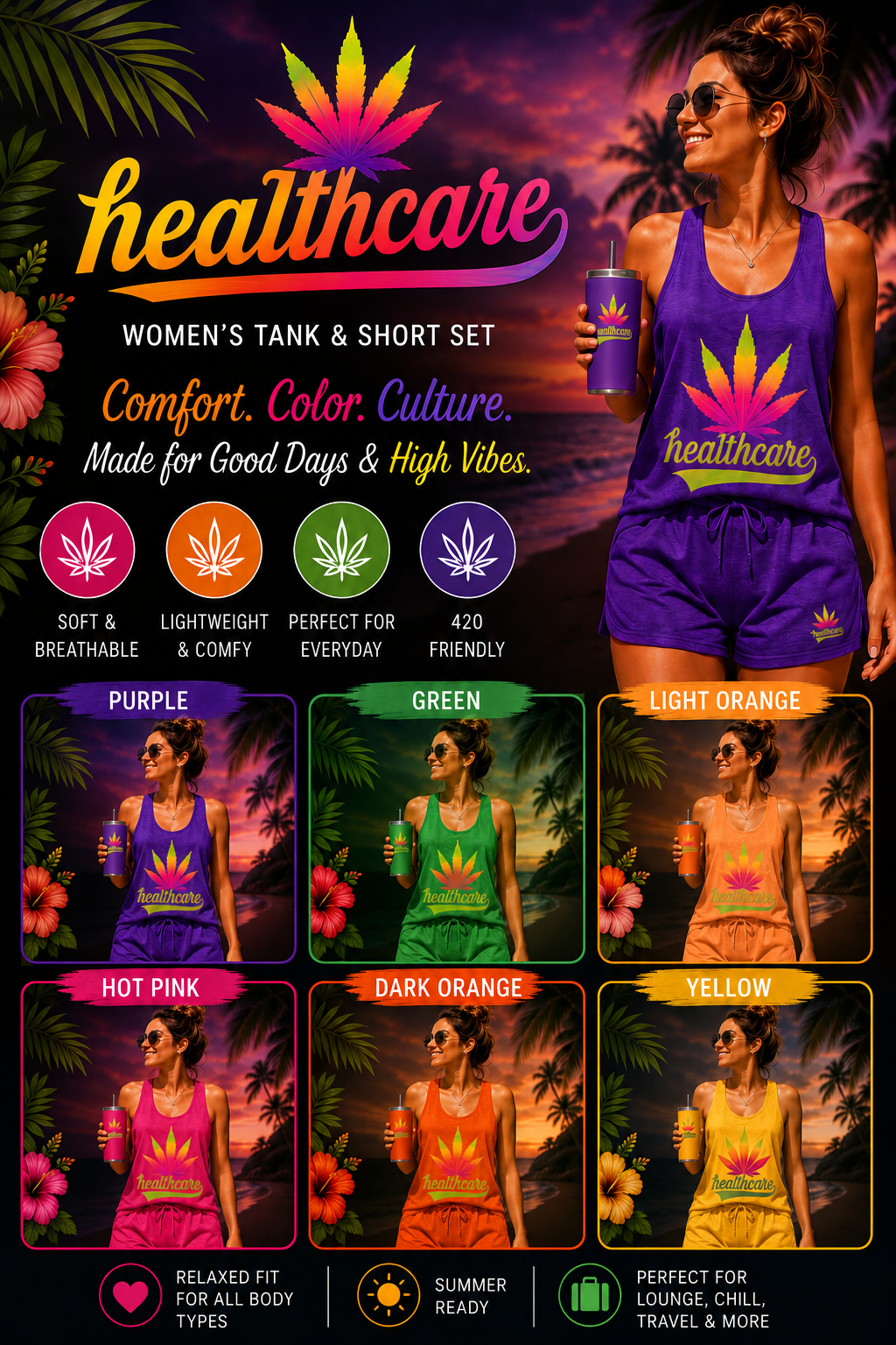 Healthcare Tank and Shorts SET