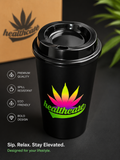 Plastic Black travel mug