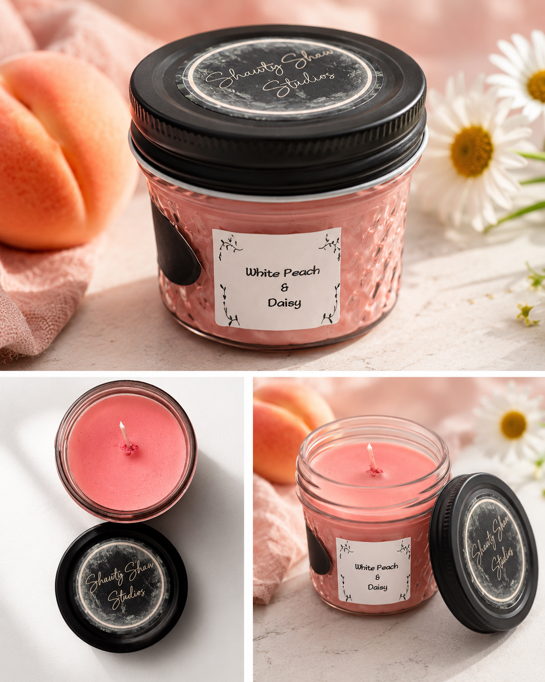 stain glass jar candle